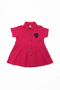 Newborn Polka Dots Frock - Pink - Cute Kids