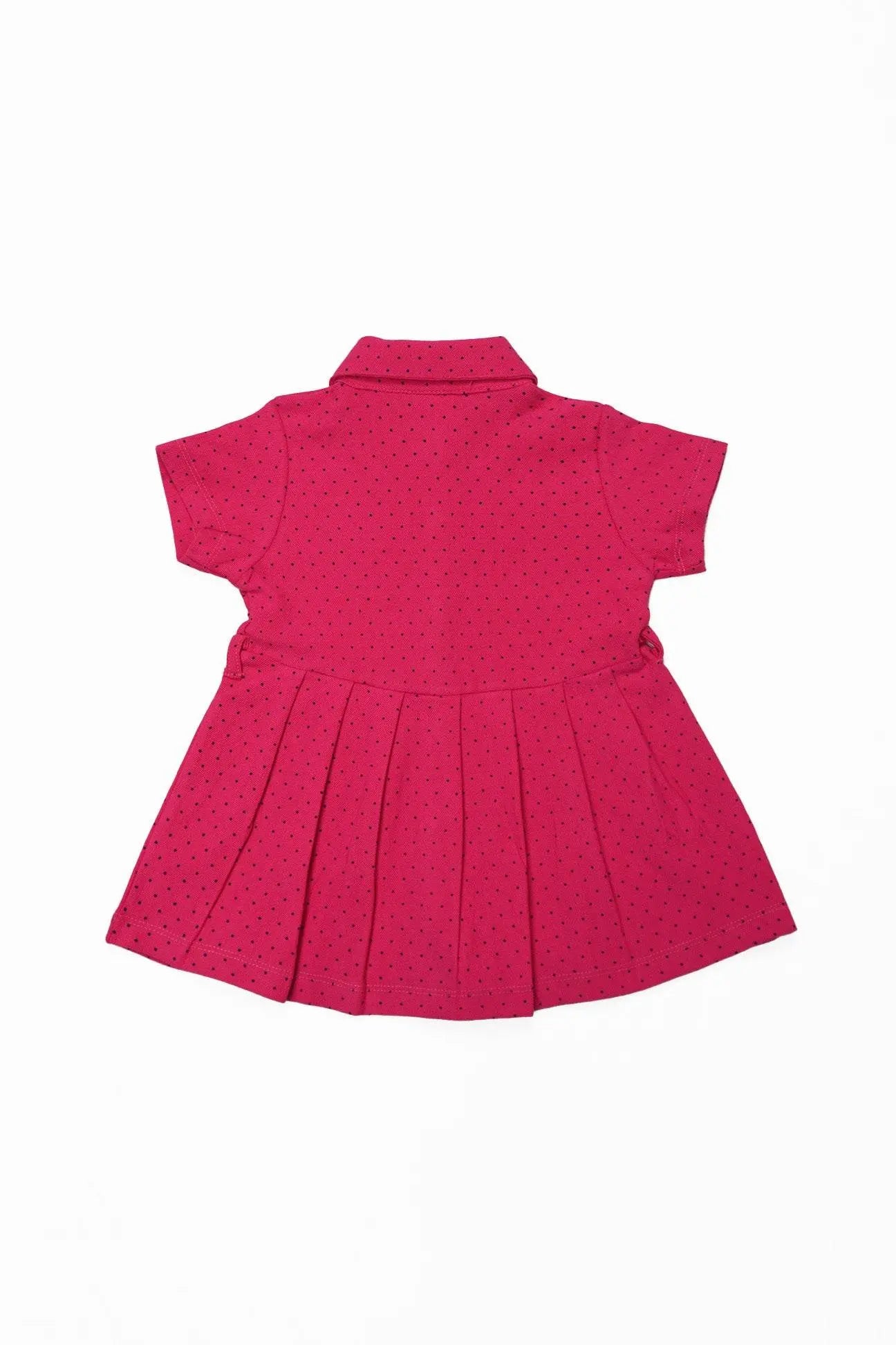Newborn Polka Dots Frock - Pink - Cute Kids