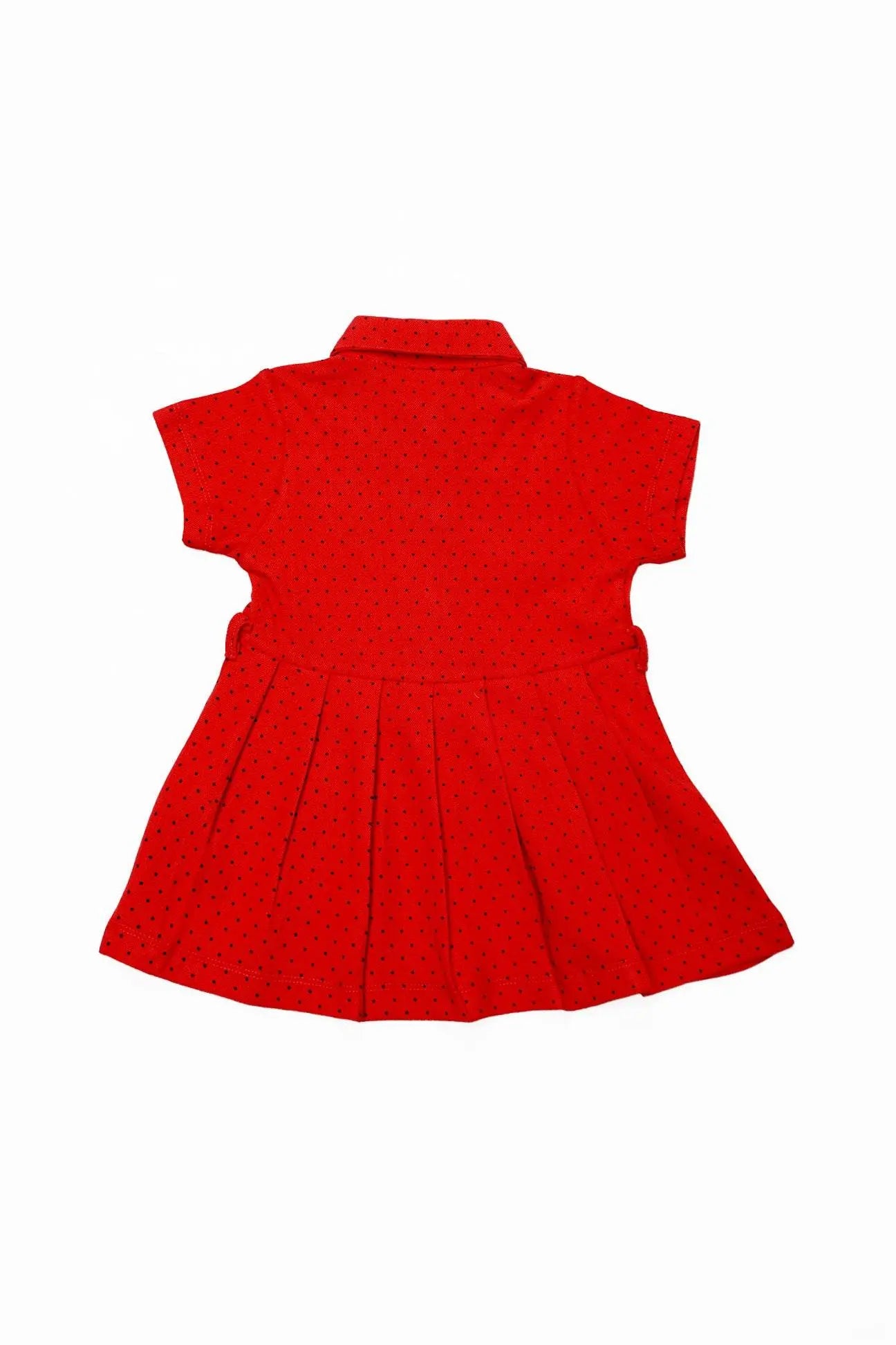 Newborn Polka Dots Frock - Orange - Cute Kids