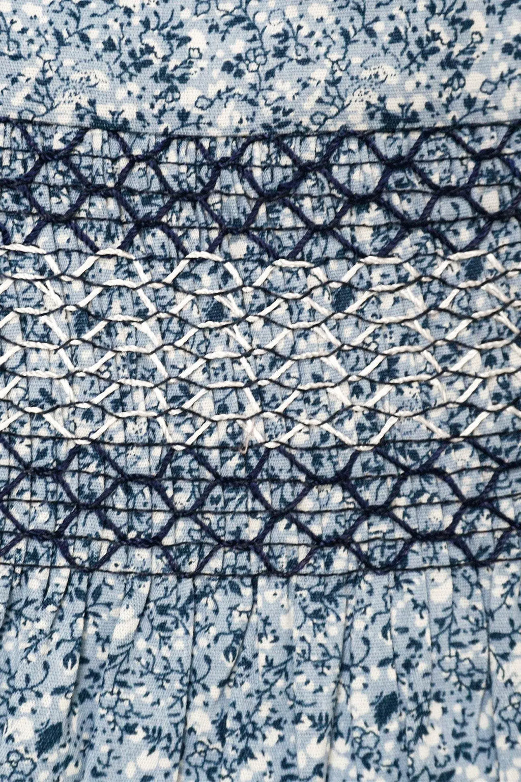 Newborn Frock With Hair Band - Blue - Cute Kids