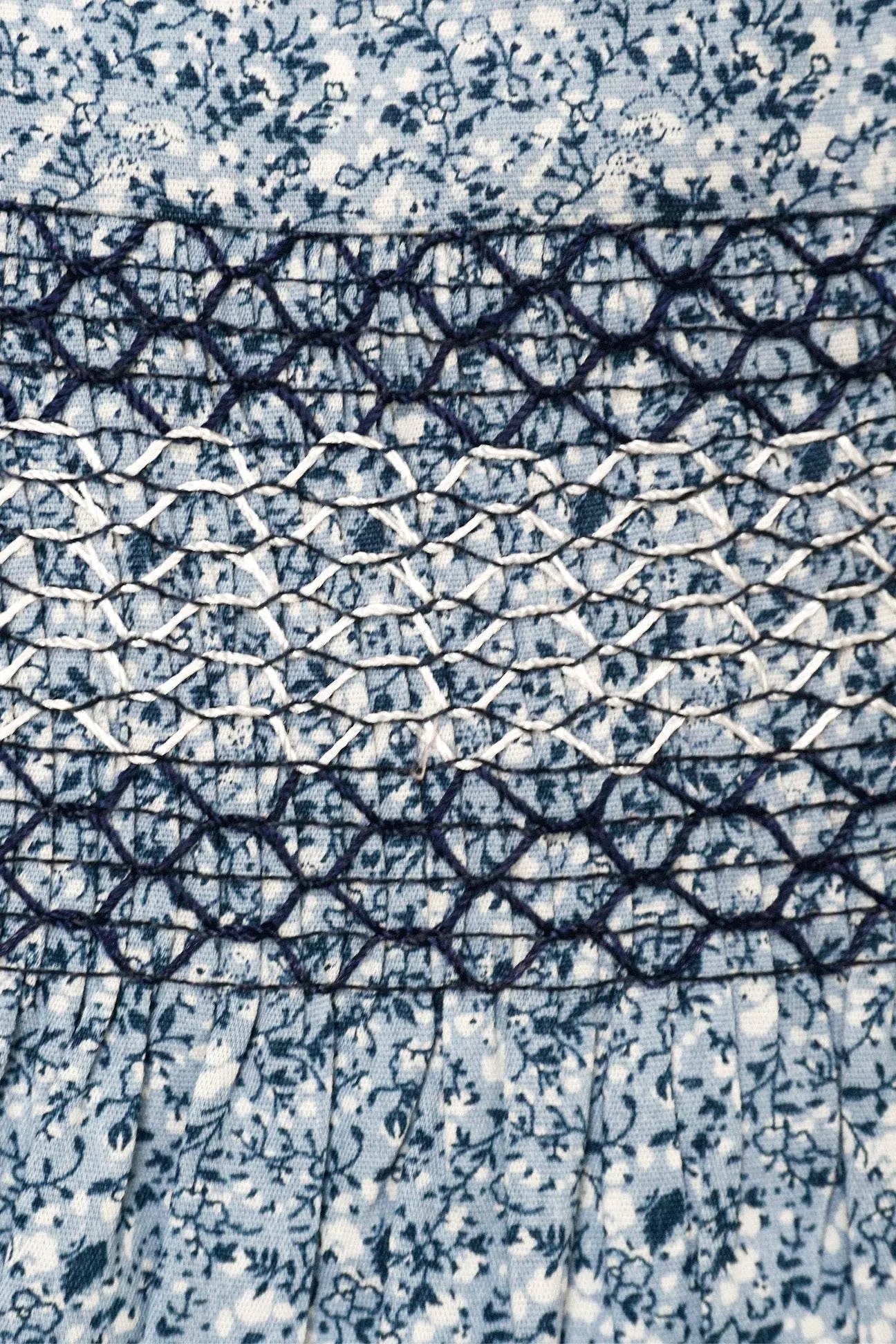 Newborn Frock With Hair Band - Blue - Cute Kids