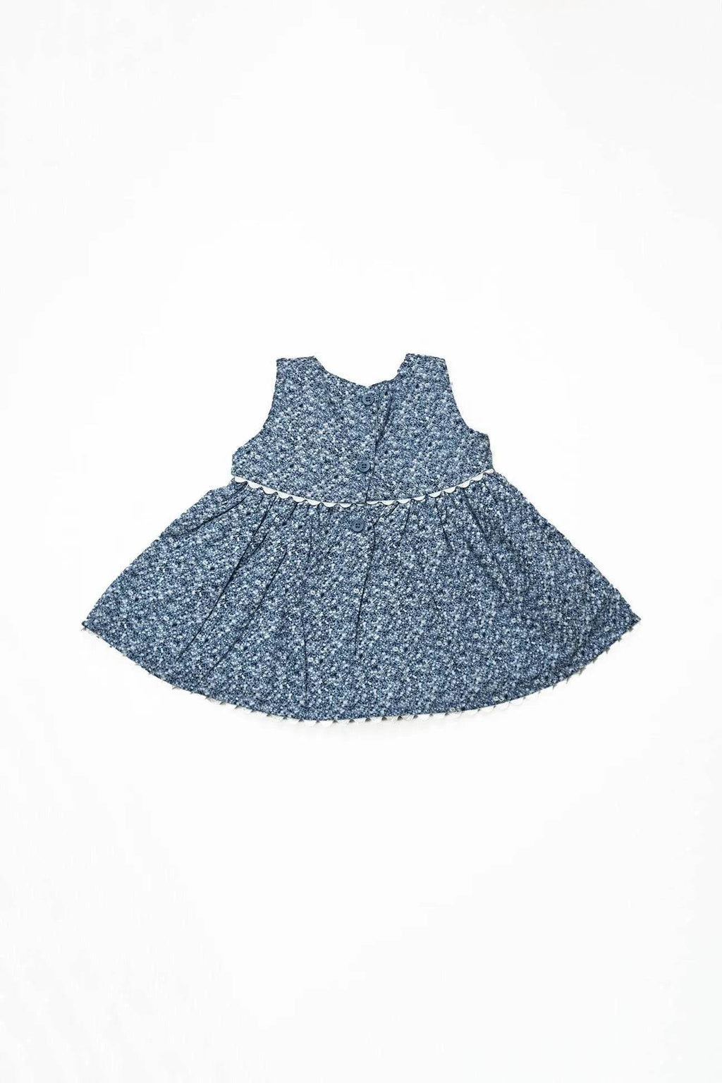 Newborn Bow Frock - Blue - Cute Kids