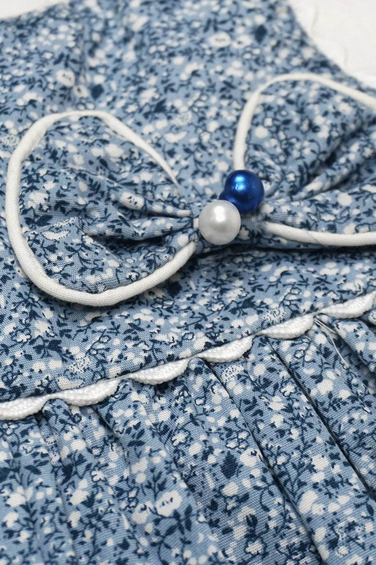 Newborn Bow Frock - Blue - Cute Kids