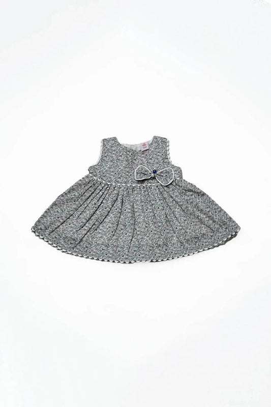 Newborn Bow Frock - Brown - Cute Kids