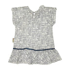 Girls Printed Frock – Off White