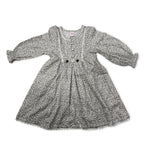 Girls Printed Frock - Skin