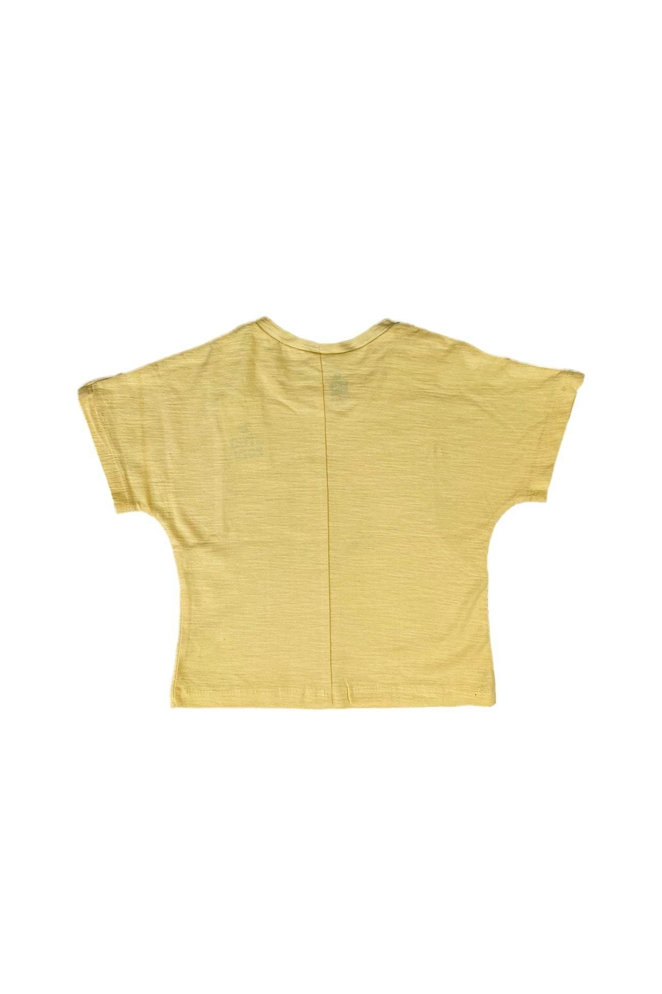Girl T-Shirt butterfly - Light Yellow - Cute Kids