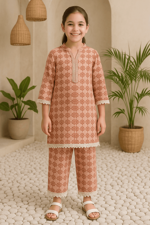 Girls Co-ord Set - Printed - Cute Kids