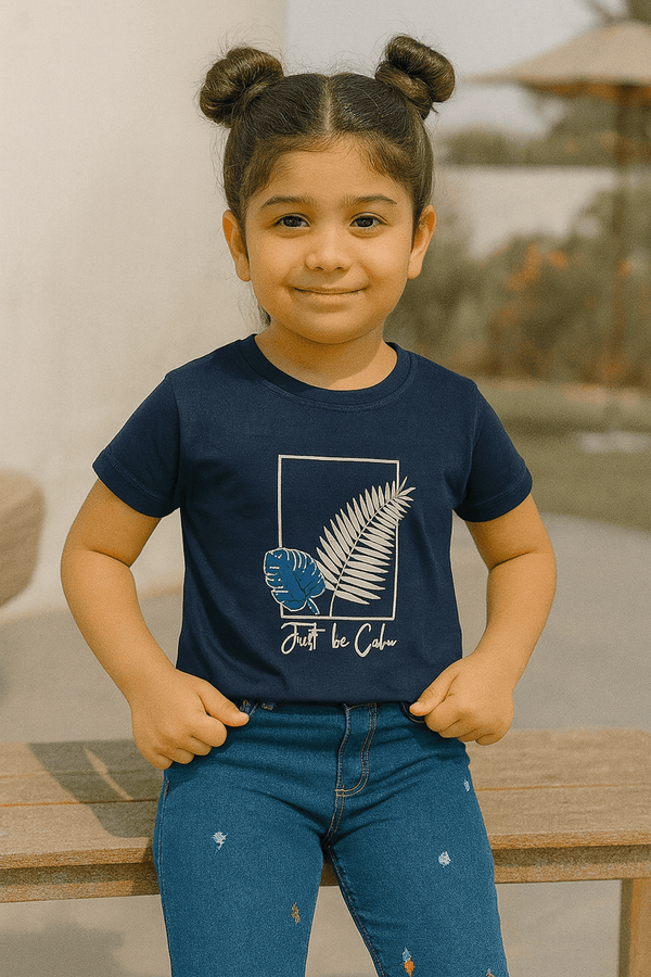 Girl Printed Top - Blue - Cute Kids