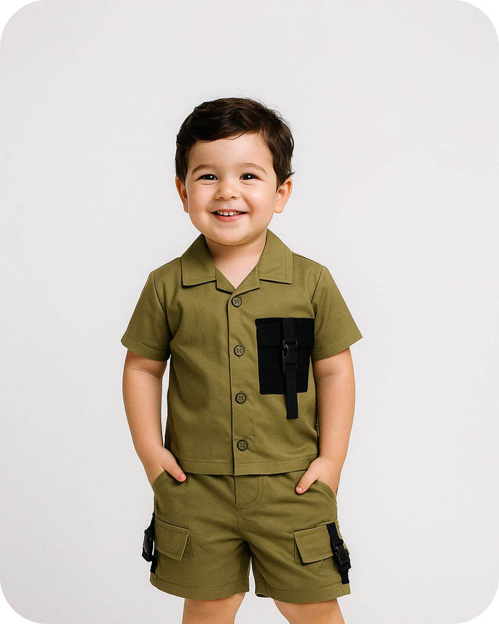 Boys 2 piece Suit - Green - Cute Kids