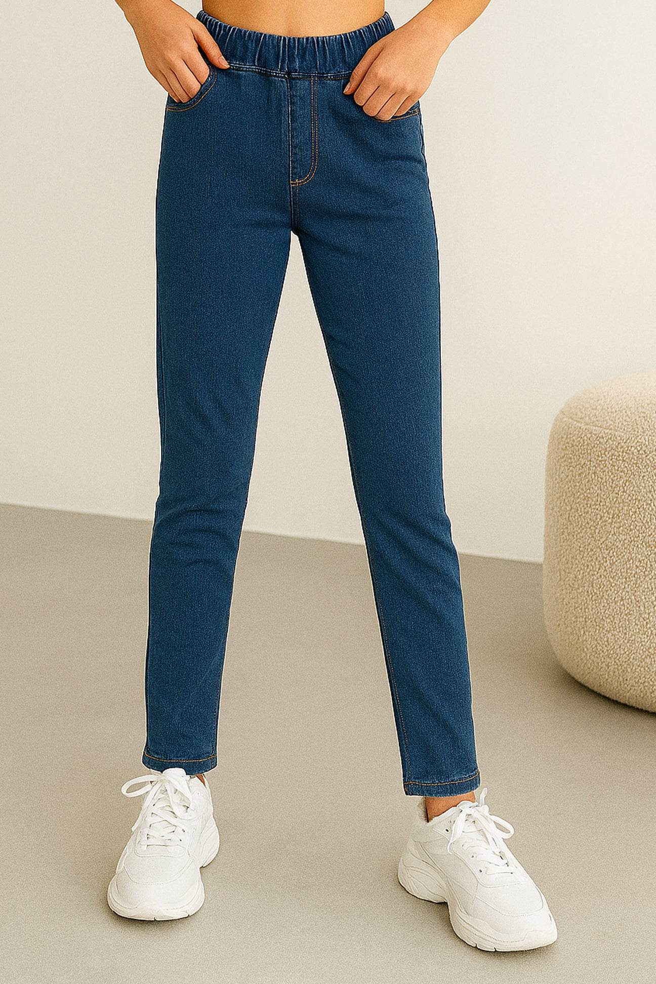 Girls Denim Jegging - Mid Wash - Cute Kids