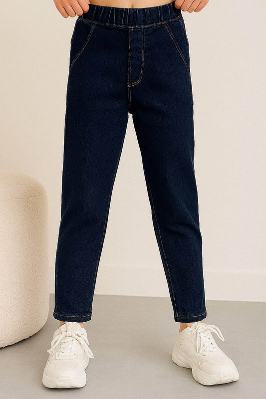 Girls Denim Jegging - Dark Wash - Cute Kids