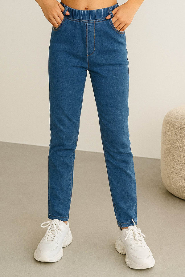 Girls Denim Jegging - Light Wash - Cute Kids