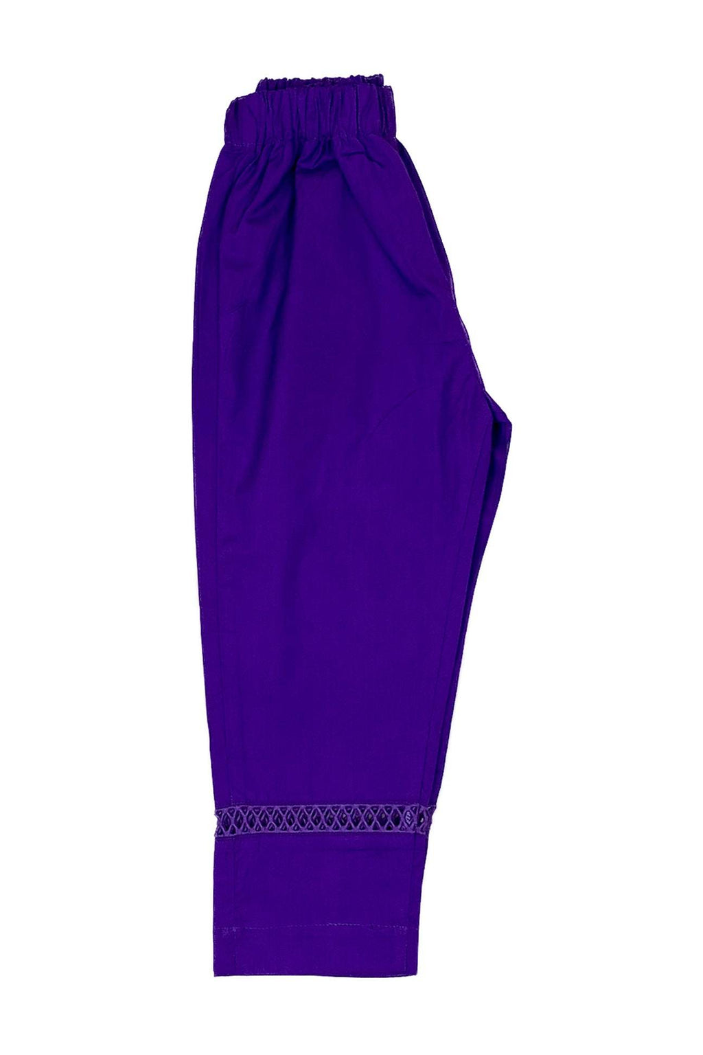 Girls Plain co-ord Set - Purple - Cute Kids