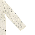 Newborn Zipper Romper - Off White