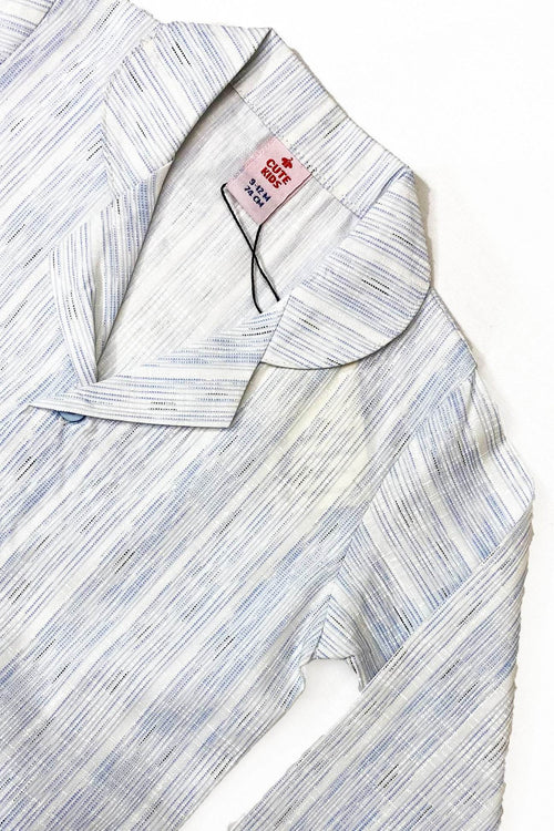 Boys 2 piece Night Suit - Light blue stripe - Cute Kids