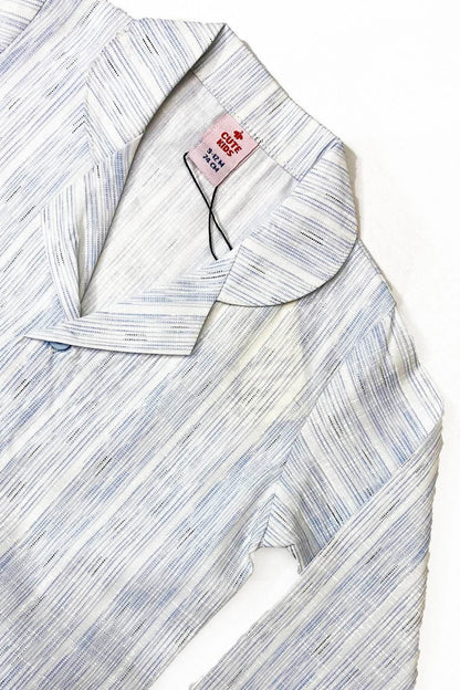 Boys 2 piece Night Suit - Light blue stripe - Cute Kids