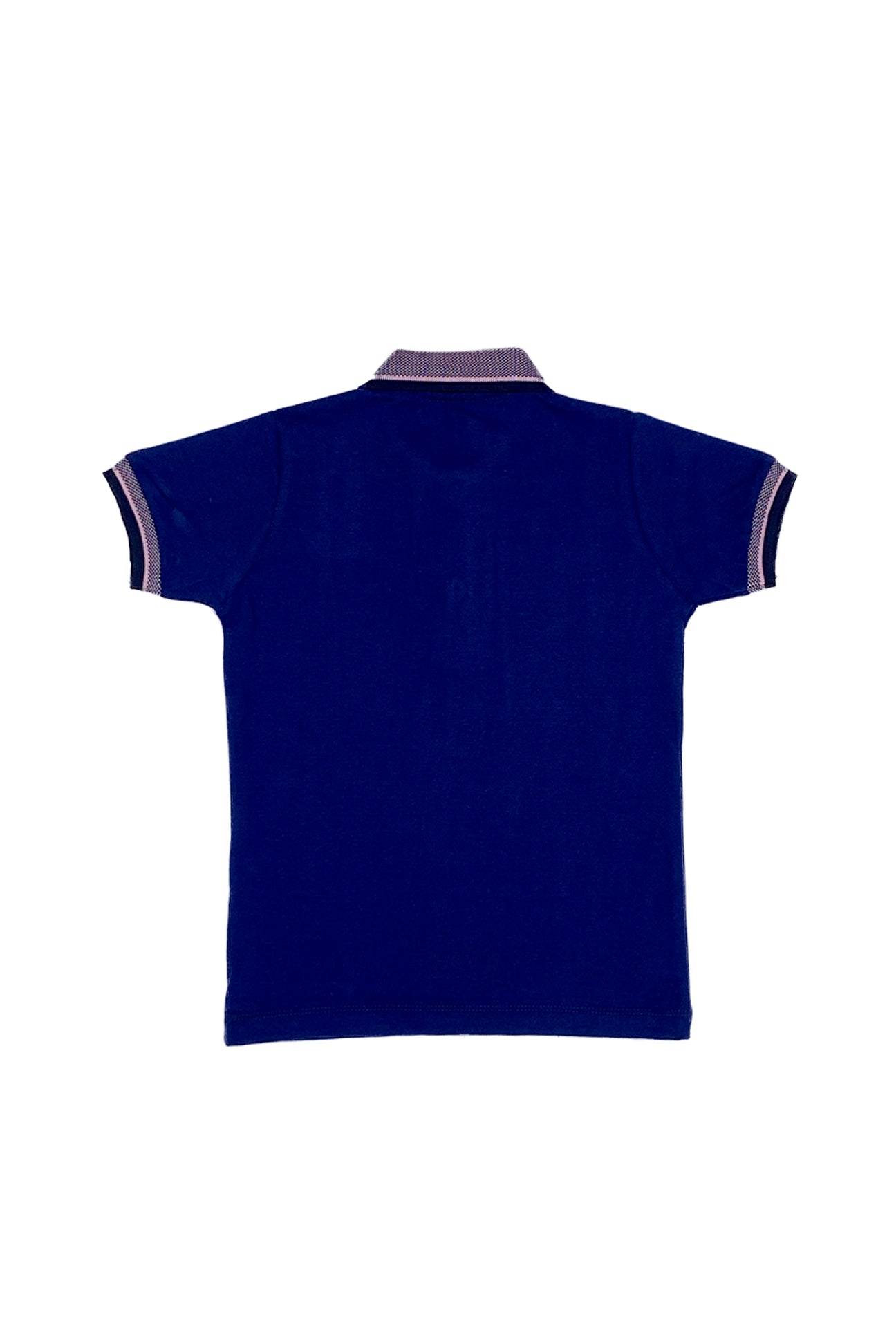 Logo Embroidered Polo-Navy - Cute Kids