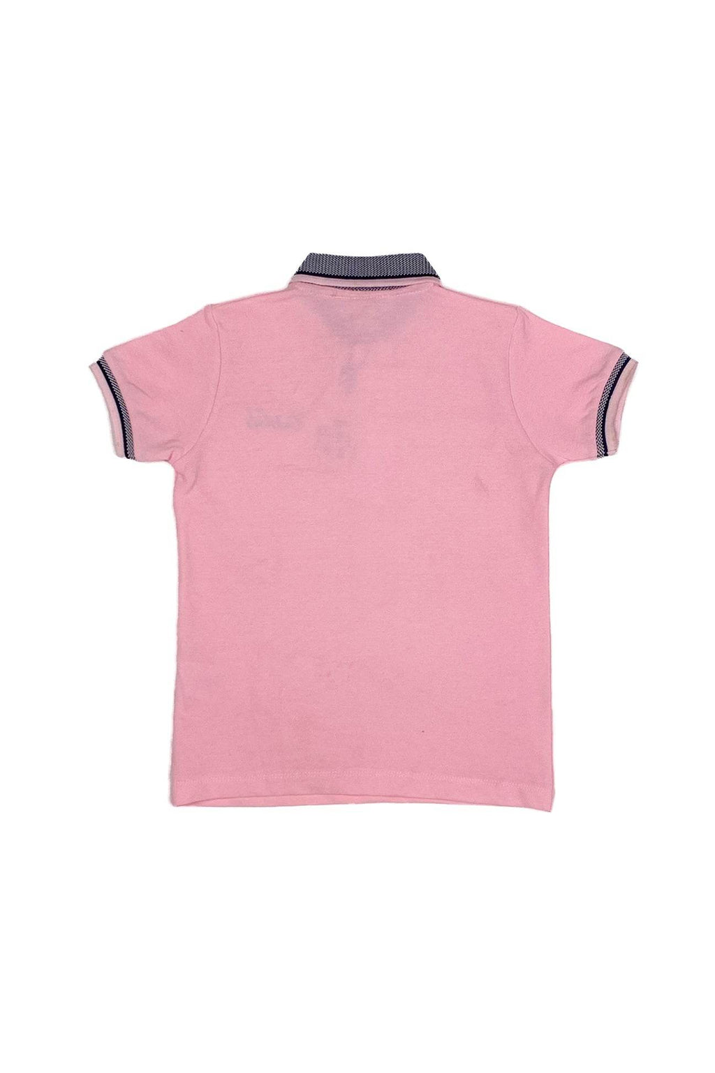 Logo Embroidered Polo - Pink - Cute Kids