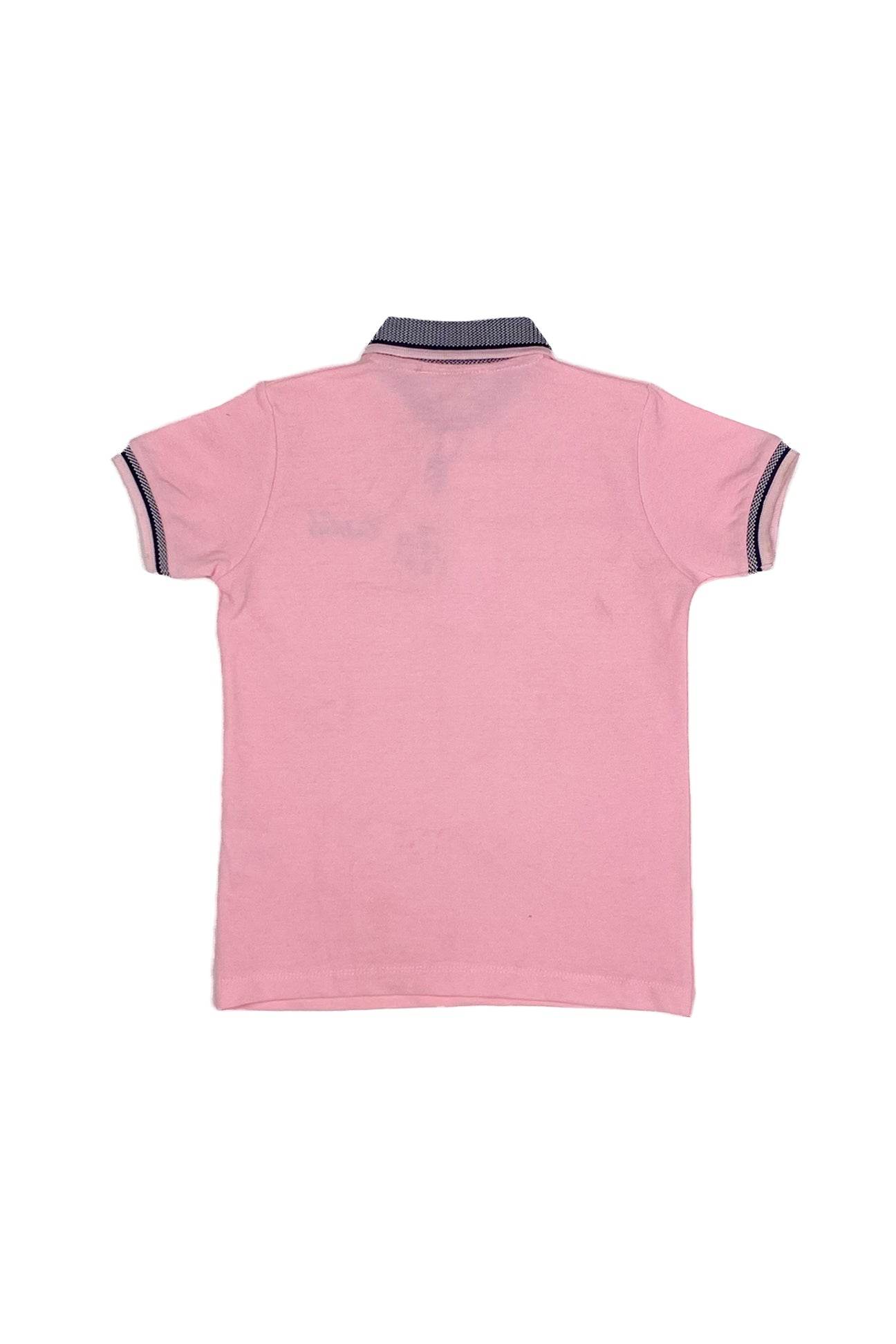 Logo Embroidered Polo - Pink - Cute Kids