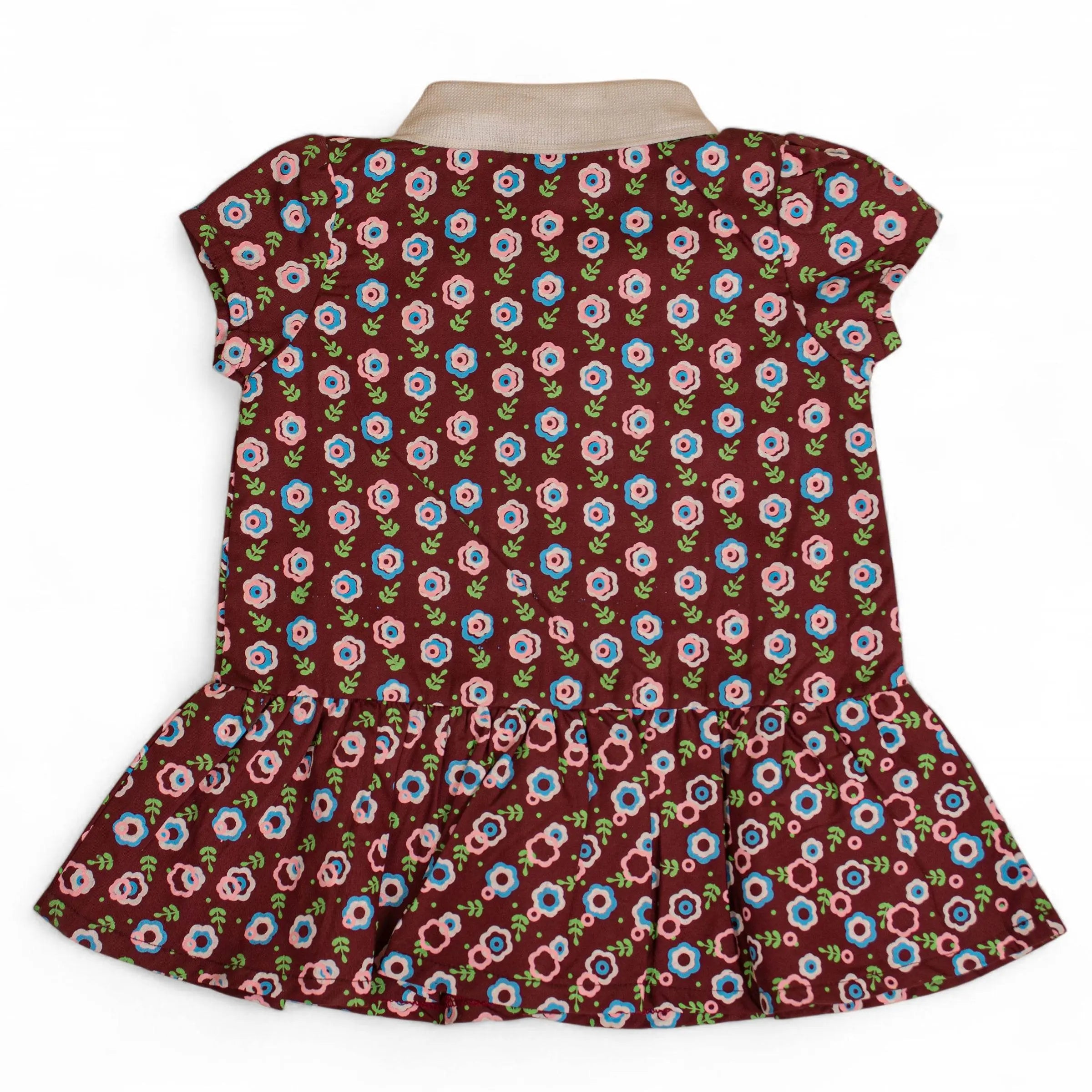 Newborn Frocks - Dark Redwood - Cute Kids
