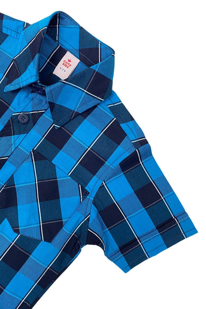 Blue Check Shirt – Fresh & Fun! - Cute Kids