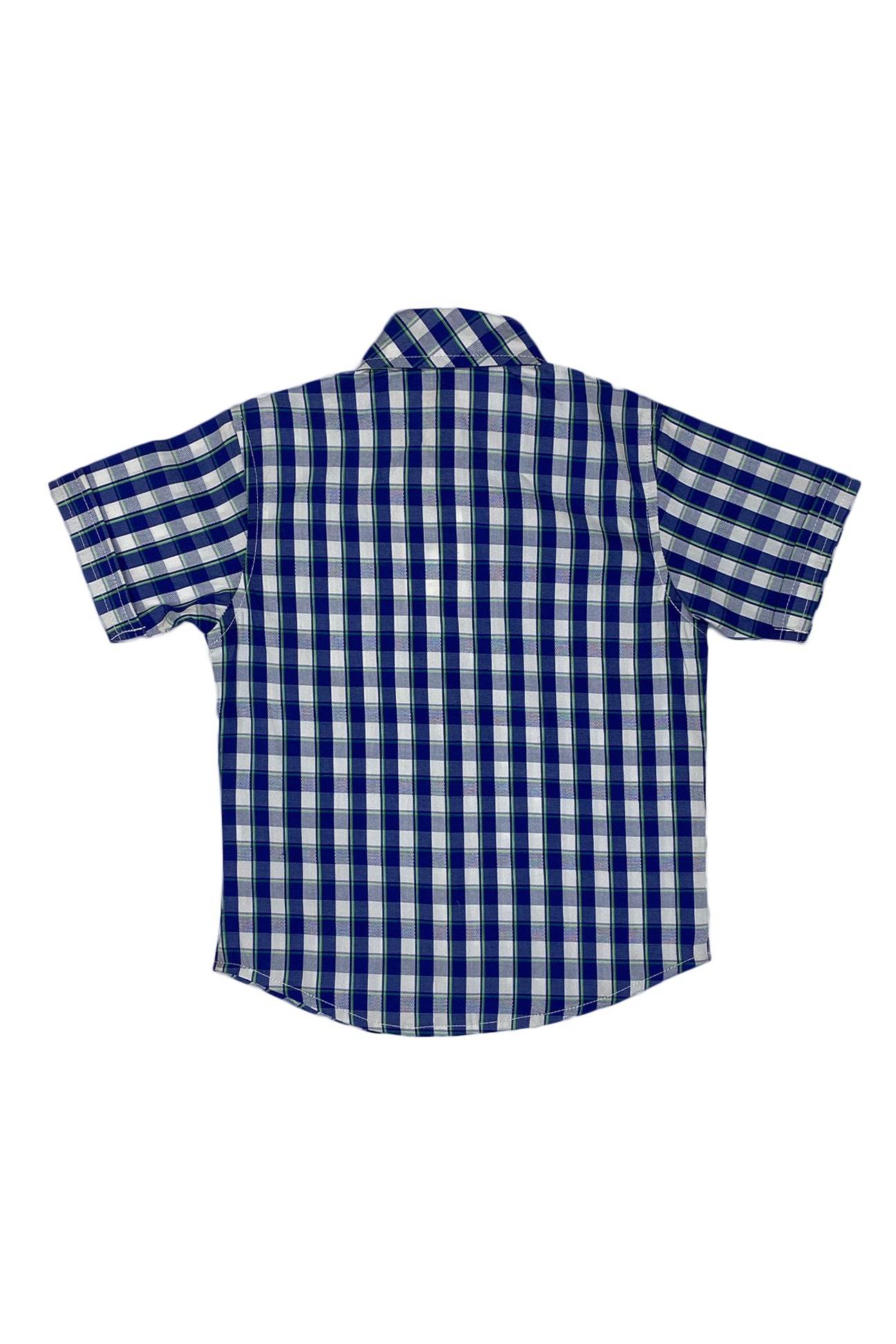 Boys Chack Shirt - Blue&White - Cute Kids