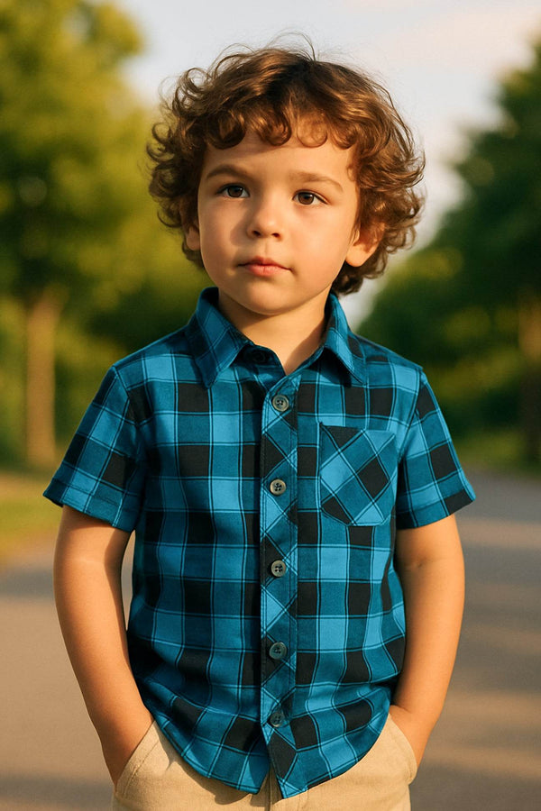 Blue Check Shirt – Fresh & Fun! - Cute Kids