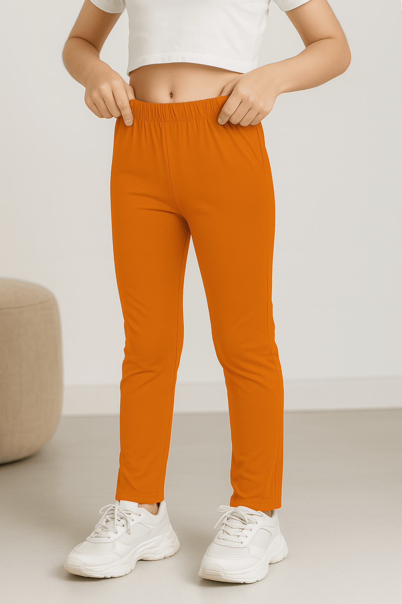 Girls Tights - Orange - Cute Kids