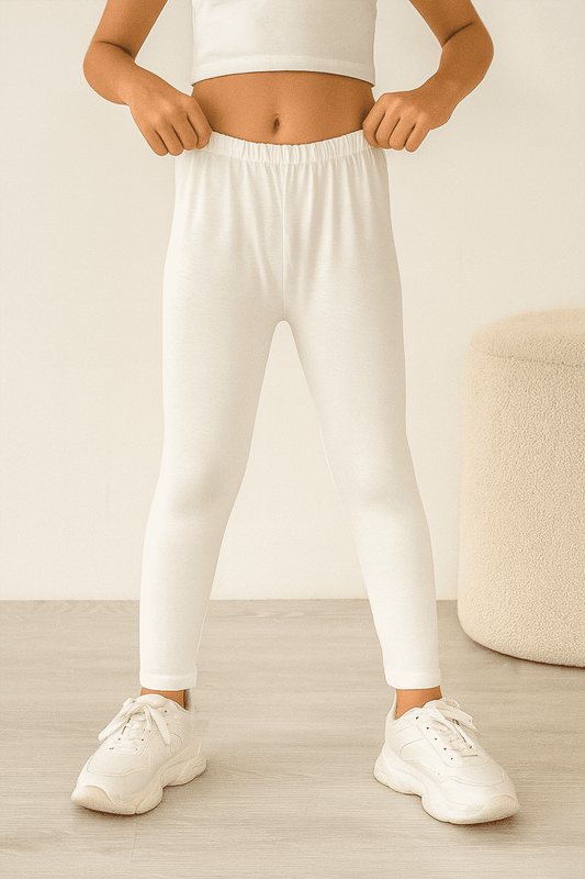 Girls Tights - White - Cute Kids