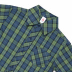 Boys Checkered Shirt – Green & Blue