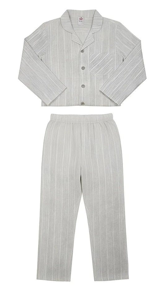 Boys 2 piece Night Suit - Blue & Brown