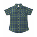 Boys Checkered Shirt – Blue & Green