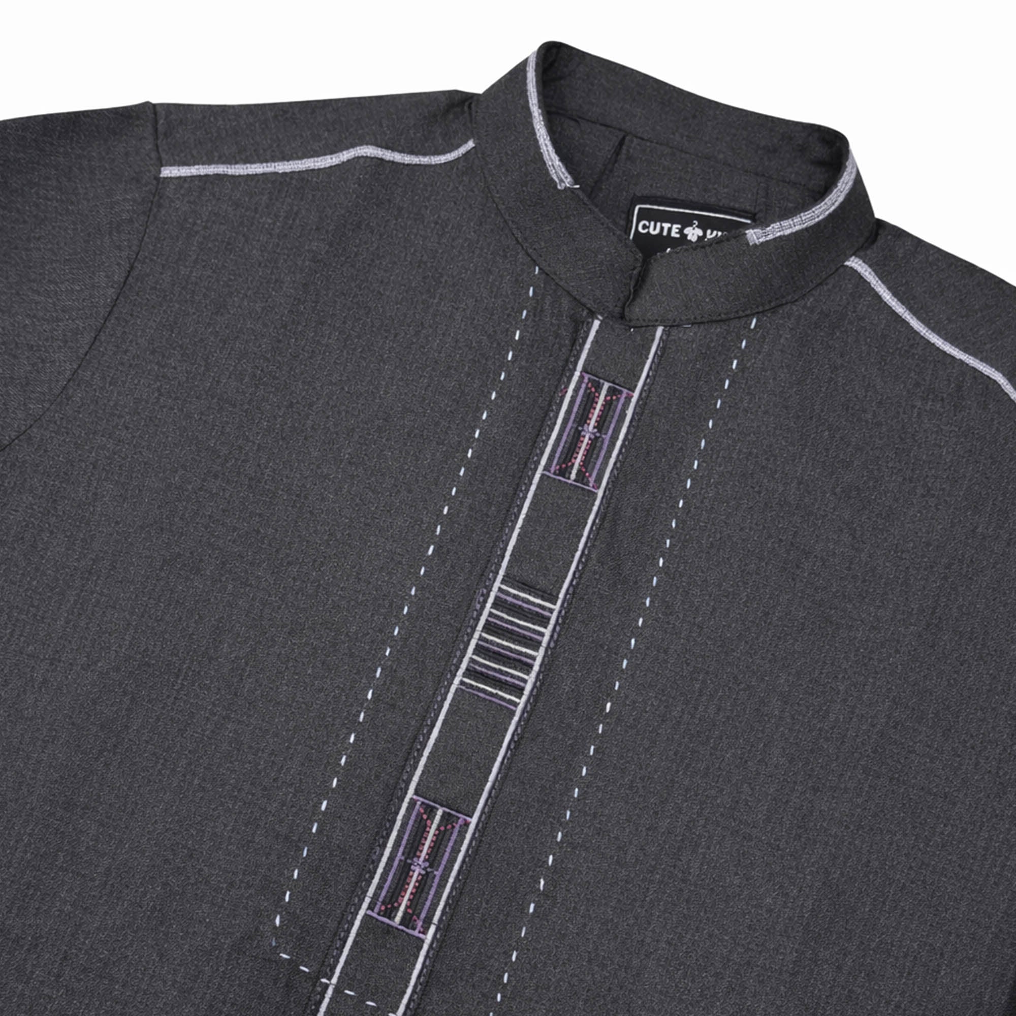 Boys Shalwar Suits - Charcoal