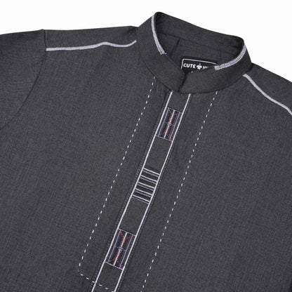Boys Shalwar Suits - Charcoal