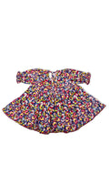 Girls Printed Frock In Multy Color