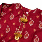 Girls Fancy Co-ord Set - Red