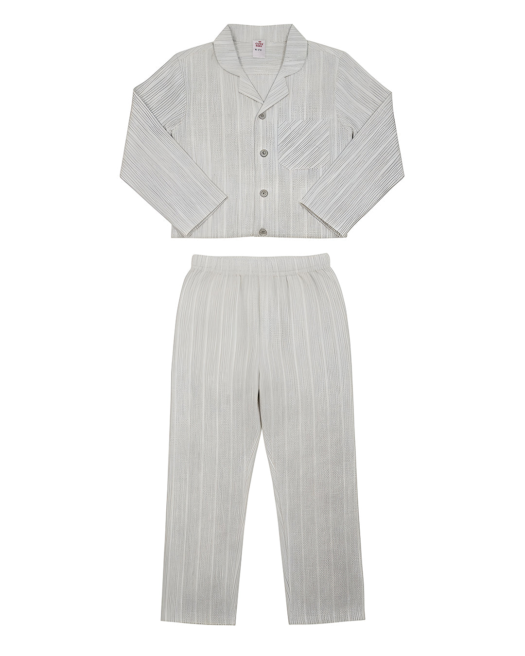 Boys 2 piece Night Suit - Blue & Brown