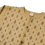 Girls Screen Printed Co-ord Set - Camel