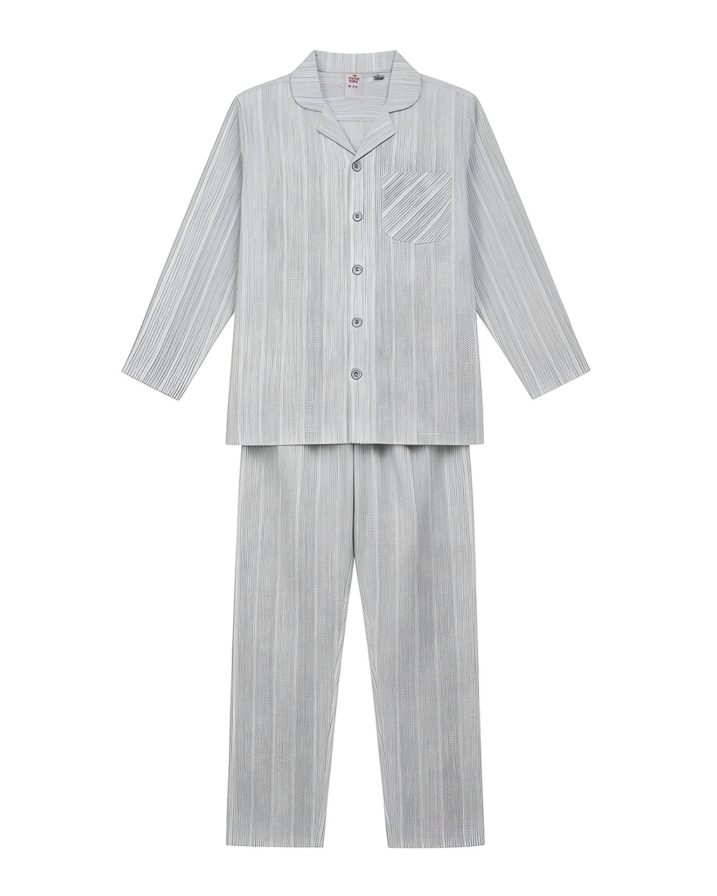 Boys 2 piece Night Suit - Blue & Brown