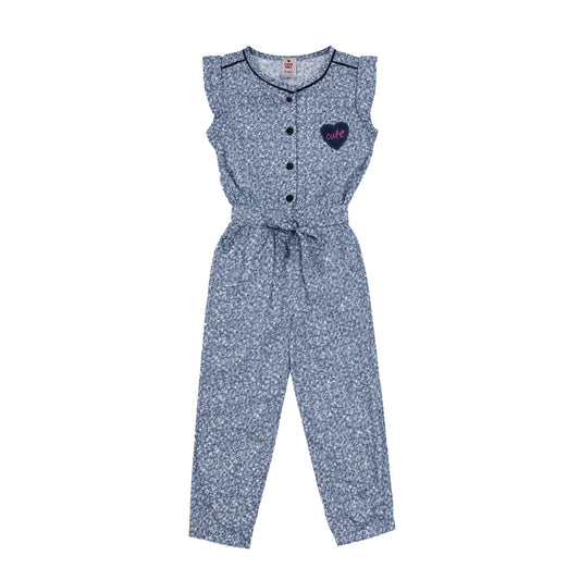 Girls Printed Co-ord Set – Blue