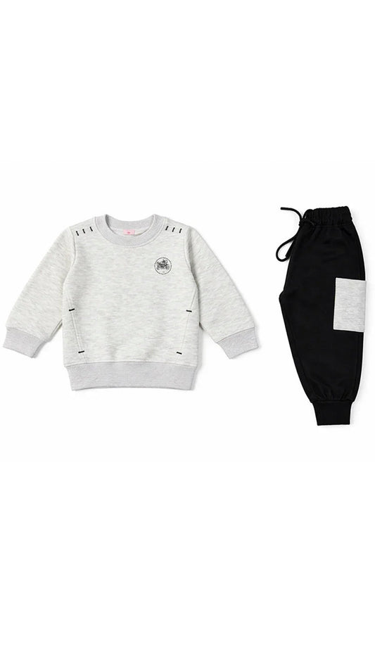 Boys Baba 2 piece Suit - Gray