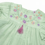 NewBorn  Embroidered Co-ord Set  – Mint