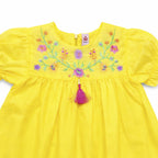 NewBorn  Embroidered Co-ord Set  – Yellow