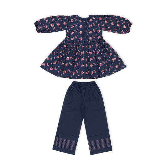 Girls Co-ord Set - Navy