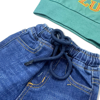 Boys Baba 2 piece Suit - Green