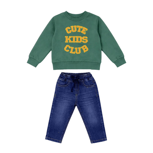 Boys Baba 2 piece Suit - Green