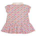 Newborn Screen Printed Frock - Pink