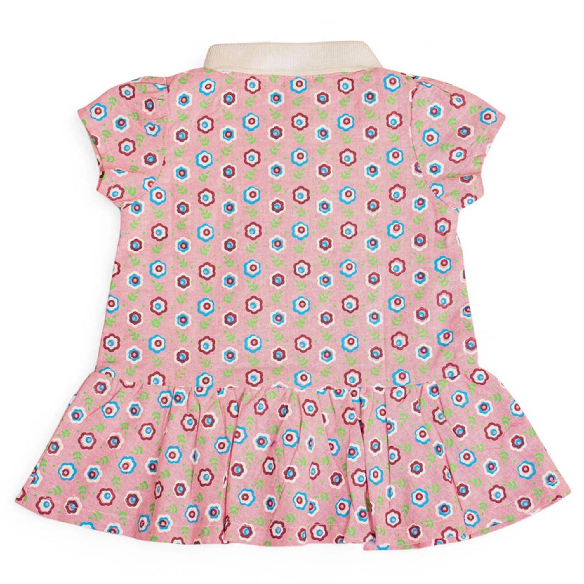 Cute Kids Newborn Frocks Rose Quartz Floral Design