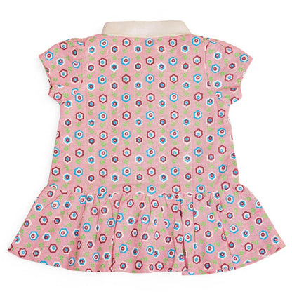 Cute Kids Newborn Frocks Rose Quartz Floral Design